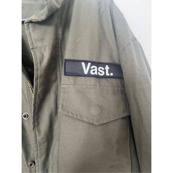 Vast. Green Military-Style Jacket NEW - Picture 2 of 9
